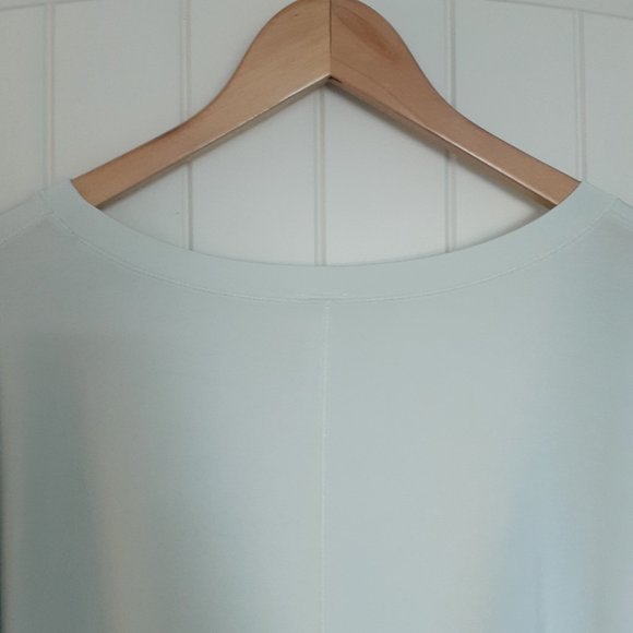 Athleta Relaxed Weekender Top 3/4 Sleeve Batwing Mint Green Size S/M - Picture 5 of 12